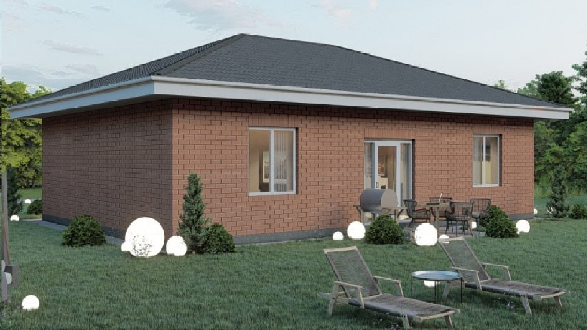 Проект дома из кирпича Камилпа Проект дома из кирпича Камилпа