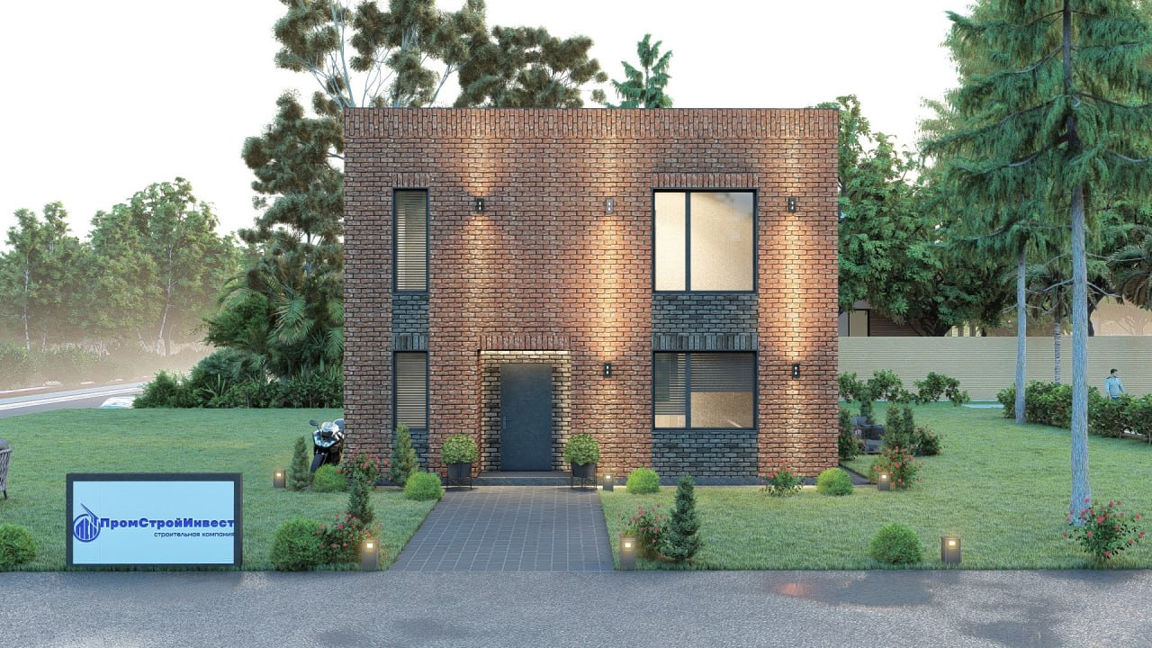 Проект дома из кирпича Евгения Проект дома из кирпича Евгения