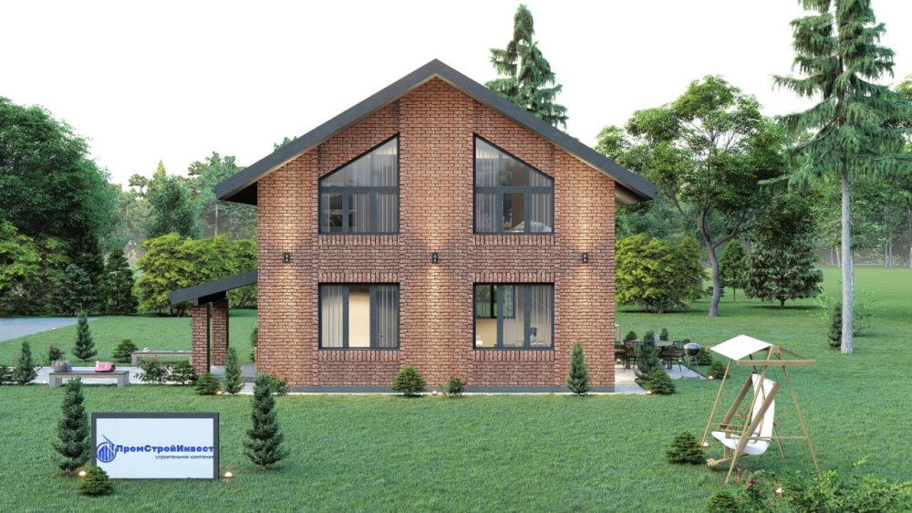 Проект дома из кирпича Вероника  Проект дома из кирпича Вероника