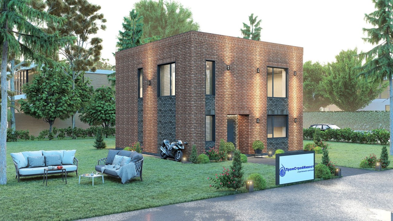 Проект дома из кирпича Евгения Проект дома из кирпича Евгения