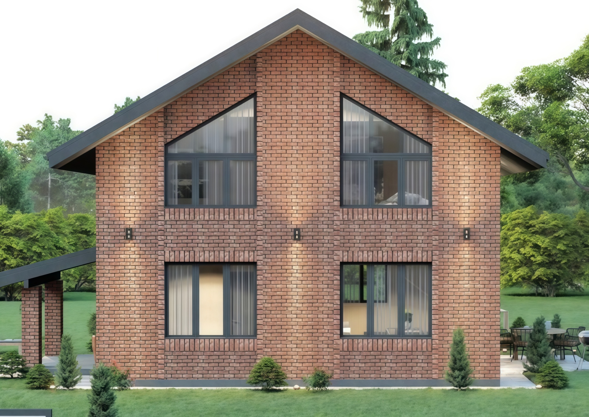 Проект дома из кирпича Вероника  Проект дома из кирпича Вероника