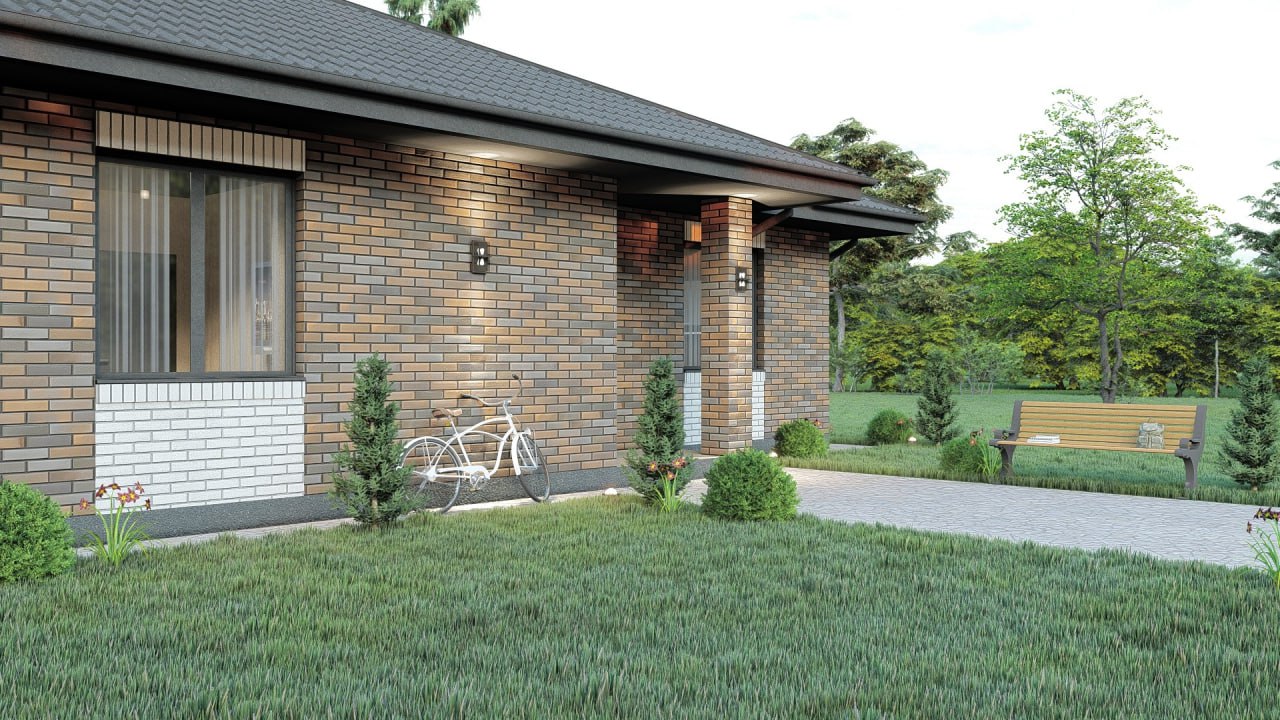 Проект дома из кирпича Ольга