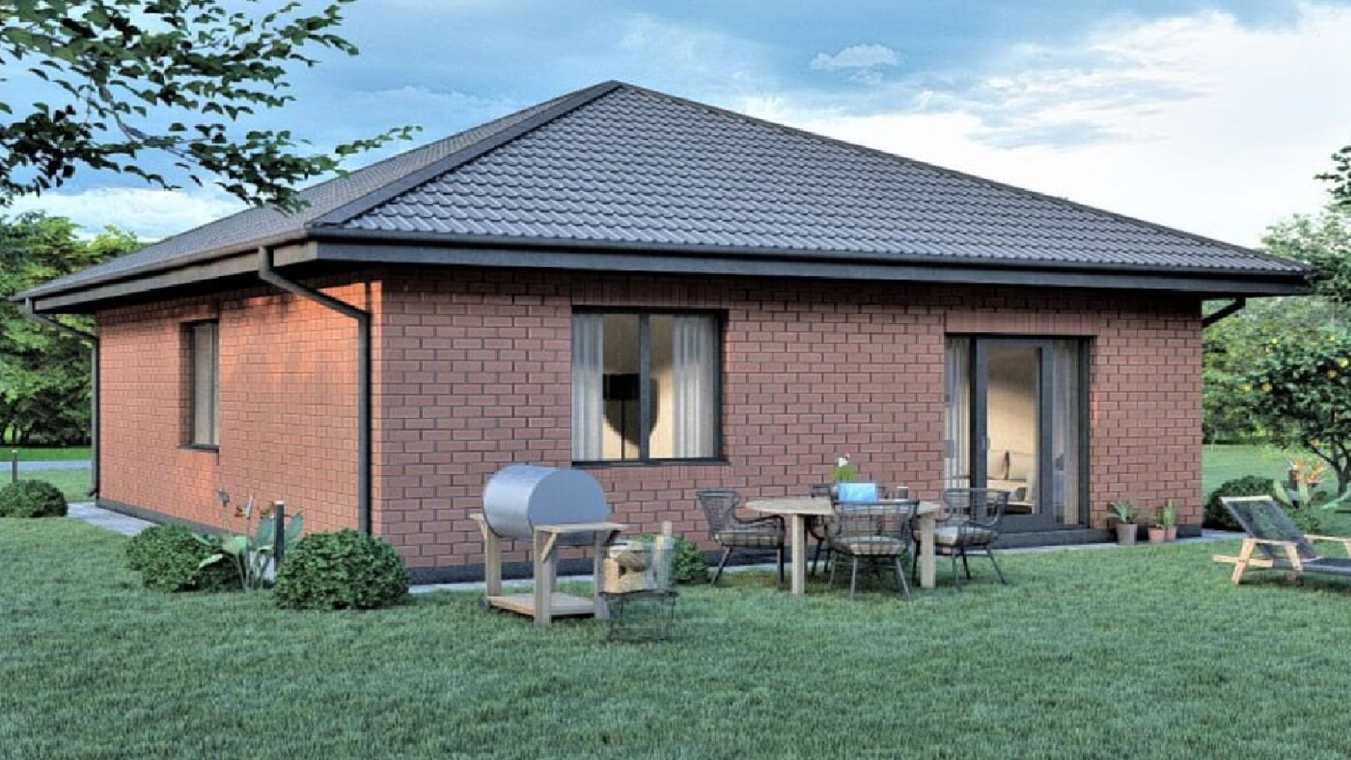 Проект дома из кирпича Валентина