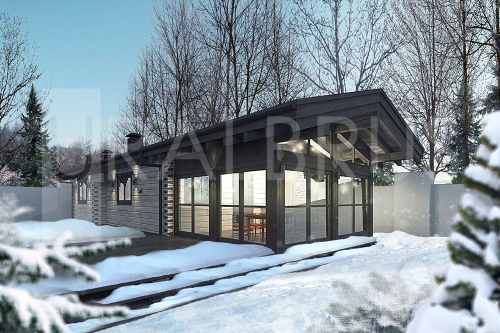 Баня из бруса «Пекод»