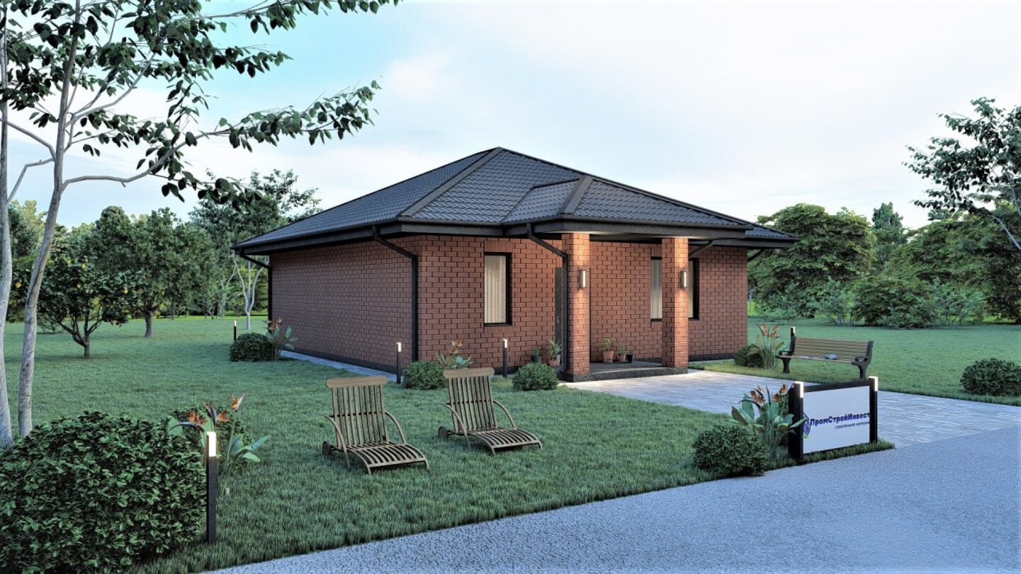 Проект дома из кирпича Валентина