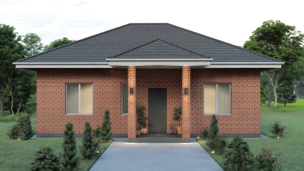 Проект дома из кирпича Маргарита