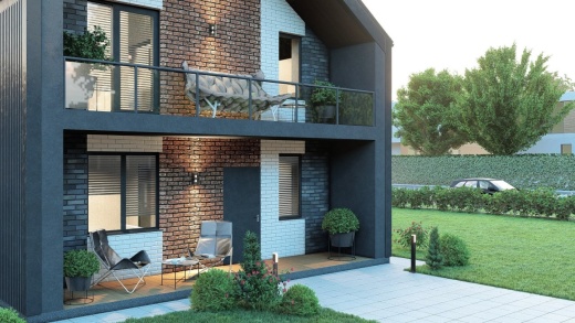 Проект дома из кирпича Милена