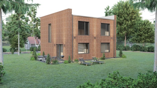 Проект дома из кирпича Евгения