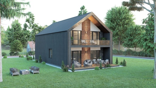 Проект дома из кирпича Милена