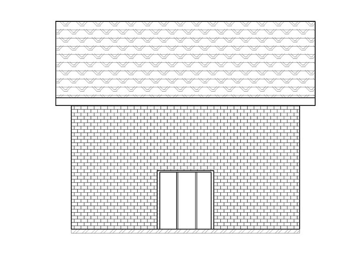 Проект дома из кирпича Вероника 