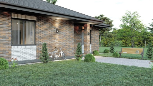 Проект дома из кирпича Ольга