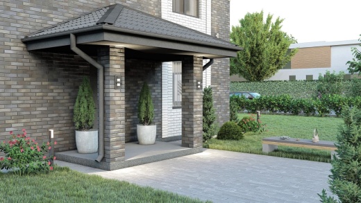 Проект дома из кирпича Любава