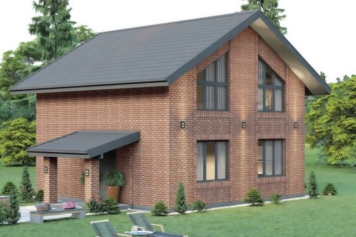 Проект дома из кирпича Вероника 