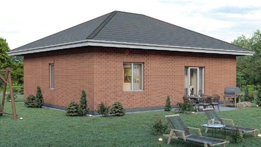 Проект дома из кирпича Маргарита