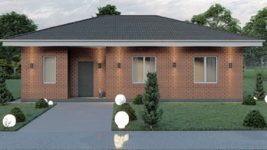 Проект дома из кирпича Камилпа