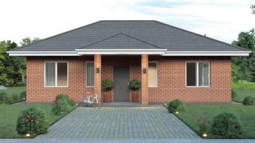 Проект дома из кирпича Анна