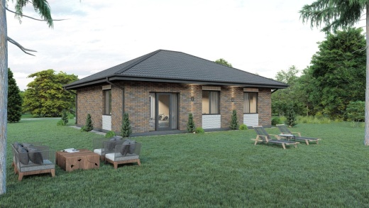 Проект дома из кирпича Ольга