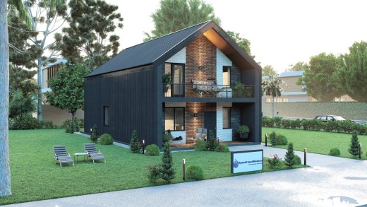 Проект дома из кирпича Милена